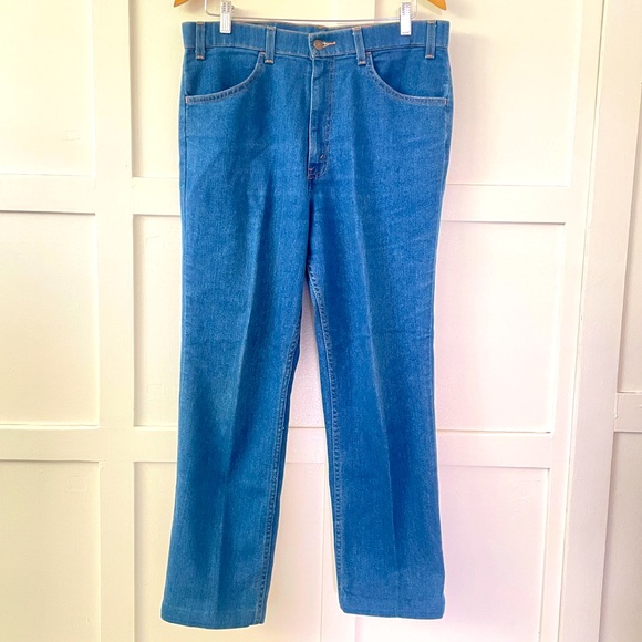 Vintage Levi’s 35” W Orange Tab Flares - Picture 2 of 6